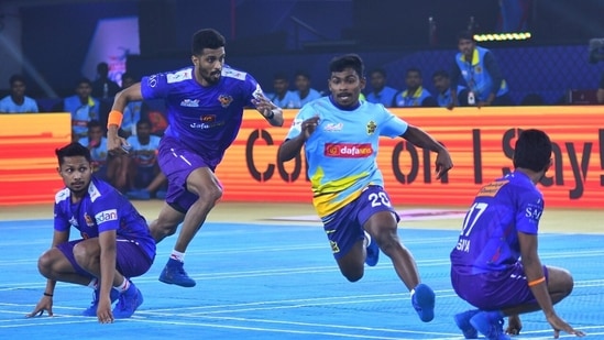 Ultimate Kho Kho League in action