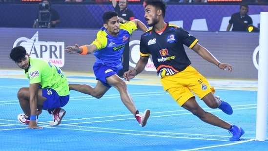 Players in action at Ultimate Kho Kho
