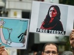 Social activist Teesta Setalvad was arrested on June 25 by the Gujarat Police.(PTI file photo) Social activist Teesta Setalvad was arrested on June 25 by the Gujarat Police.(PTI file photo)