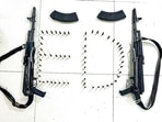 Two AK-47 rifles and bullets recovered by Enforcement Directorate (ED) during a raid at the residence of Prem Prakash as part of an ongoing money-laundering investigation into alleged illegal mining in the state, in Ranchi.(PTI)