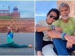 Ankita Konwar does yoga's full split after a 30k run in front of the Red Fort, hubby Milind Soman reacts (Instagram)
