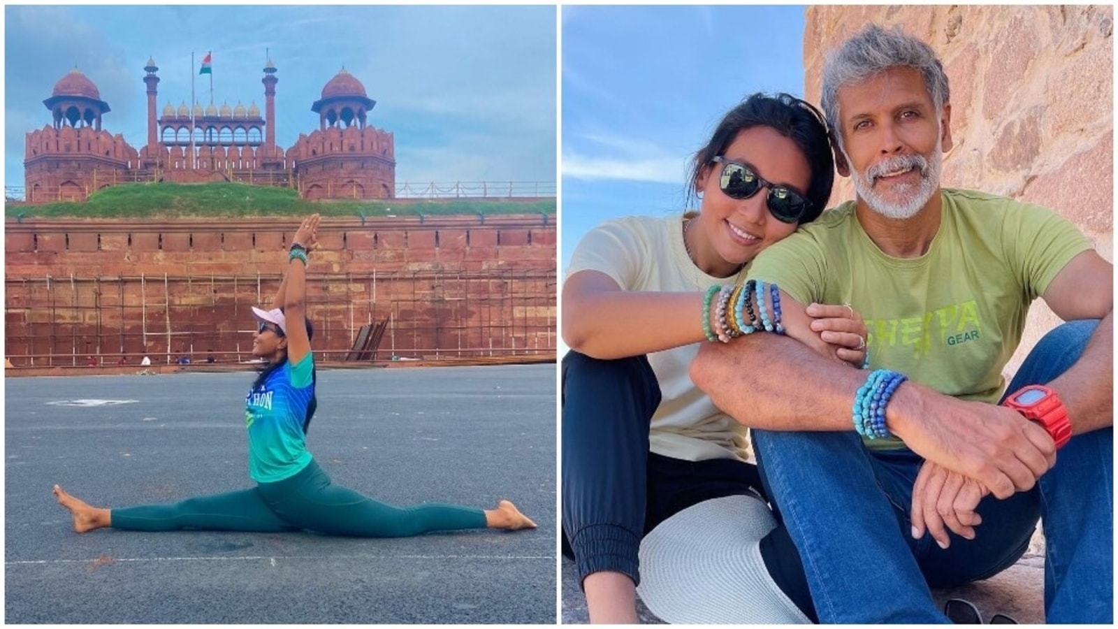 Ankita Konwar flaunts muscle flexibility with split stretching