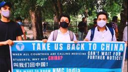 In September 2021, MBBS students enrolled in Chinese universities had held protests across the country, urging the government to facilitate their return to campuses. HT Photo