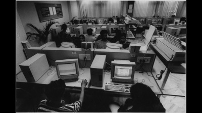 That early tech office vibe: The NIIT Computer Drome in South Extension New Delhi in the 1990s (HT Photo)