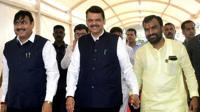 Deputy chief minister Devendra Fadnavis arriving at Vidhan Bhavan on Thursday Anshuman Poyrekar/HT Photo Deputy chief minister Devendra Fadnavis arriving at Vidhan Bhavan on Thursday Anshuman Poyrekar/HT Photo