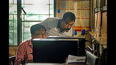 Birbhum: CBI officers during their investigation at the additional district sub-registrar's office to inquire about properties registered in the name of arrested TMC leader Anubrata Mondal and his relatives as part of its probe into an alleged cattle smuggling scam in Birbhum district. (PTI File Photo) Birbhum: CBI officers during their investigation at the additional district sub-registrar's office to inquire about properties registered in the name of arrested TMC leader Anubrata Mondal and his relatives as part of its probe into an alleged cattle smuggling scam in Birbhum district. (PTI File Photo)