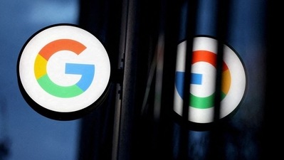Google LLC logo at Google Store Chelsea in Manhattan, New York City. (Used only for representation)