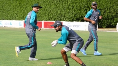 Babar Azam practices ahead of Asia Cup 2022 (Twitter/TheRealPCB) Babar Azam practices ahead of Asia Cup 2022 (Twitter/TheRealPCB)