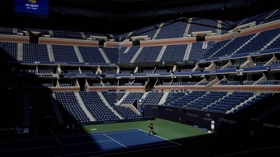 Serena Williams practices ahead of the 2022 US Open at the USTA Billie Jean King National Tennis Center in New York. (AFP) Serena Williams practices ahead of the 2022 US Open at the USTA Billie Jean King National Tennis Center in New York. (AFP)