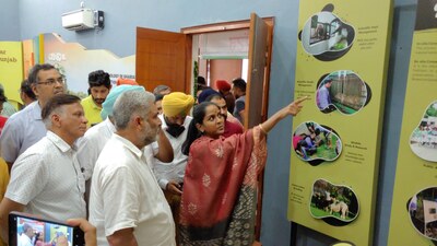 Among the new attractions for the public is a Nature Interpretation Centre that displays the Chhatbir zoo’s history and the role played by zoos in conservation of wild animals. (HT Photo)