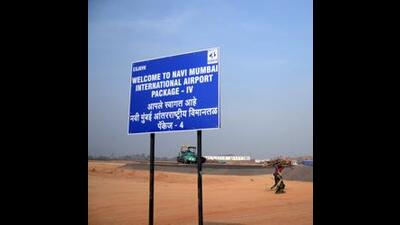 The approval to rename under-construction Navi Mumbai international airport as ‘Loknete Di. Ba. Patil Navi Mumbai airport’ is sought from the Union Civil Aviation Ministry (Bachchan Kumar/ Hindustan Times) The approval to rename under-construction Navi Mumbai international airport as ‘Loknete Di. Ba. Patil Navi Mumbai airport’ is sought from the Union Civil Aviation Ministry (Bachchan Kumar/ Hindustan Times)