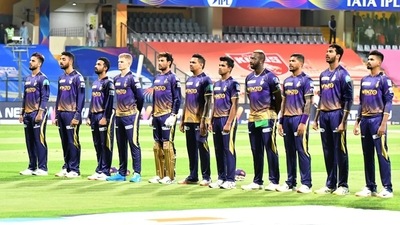 KKR players during IPL 2022 (IPL) KKR players during IPL 2022 (IPL)