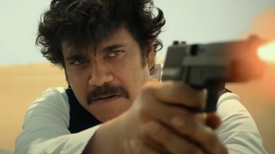 Nagarjuna in a still from The Ghost trailer. Nagarjuna in a still from The Ghost trailer.