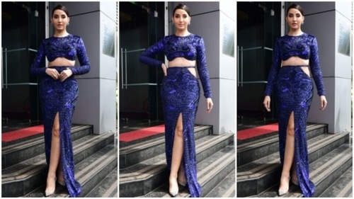 Nora Fatehi on the sets of Jhalak Dikhhla Jaa. (HT Photo/Varinder Chawla) Nora Fatehi on the sets of Jhalak Dikhhla Jaa. (HT Photo/Varinder Chawla)