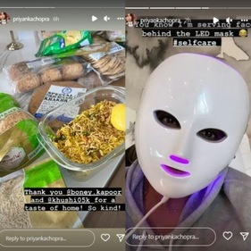Taking to her Instagram Stories, Priyanka posted pictures. Taking to her Instagram Stories, Priyanka posted pictures.