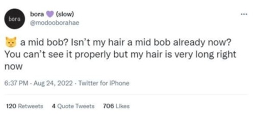 When a fan asked about his long hair, Suga replied, "You keep talking about my hair length.