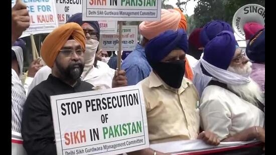 India on Thursday called upon Pakistan to end its “discriminatory” approach towards its minorities and ensure their safety in view of a recent case of alleged kidnapping and forced conversion to Islam of a Sikh girl from Khyber Pakhtunkhwa province.
