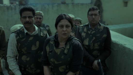 Shefali Shah as DCP Vartika Chaturvedi in a still from Delhi Crime 2.