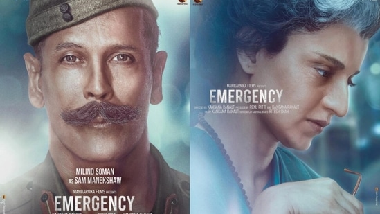 Kangana Ranaut revealed Milind Soman's first look as Field Marshal Sam Manekshaw in Emergency.