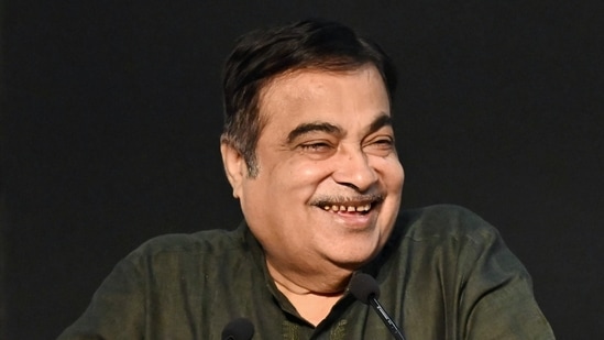 Union minister Nitin Gadkari addressing during the book launch ‘Naukarsyahi Ke Rang’ written by Dr. Dnyaneshwar M. Mulay, in New Delhi on Tuesday. (ANI)