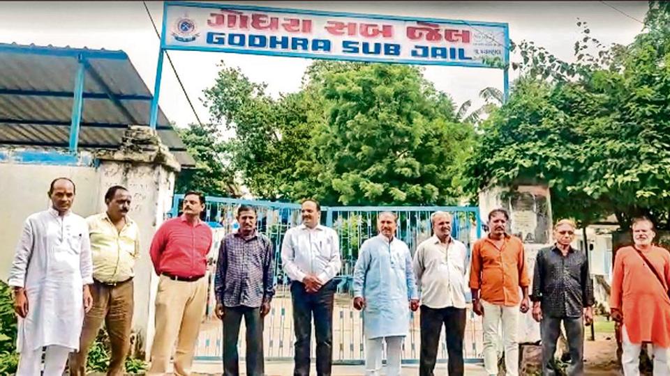 The 11 men were released on August 15 after one of them, Radheshyam Shah, approached the Supreme Court in April seeking remission, arguing that they had spent over 15 years in prison in the case. (PTI photo) The 11 men were released on August 15 after one of them, Radheshyam Shah, approached the Supreme Court in April seeking remission, arguing that they had spent over 15 years in prison in the case. (PTI photo)