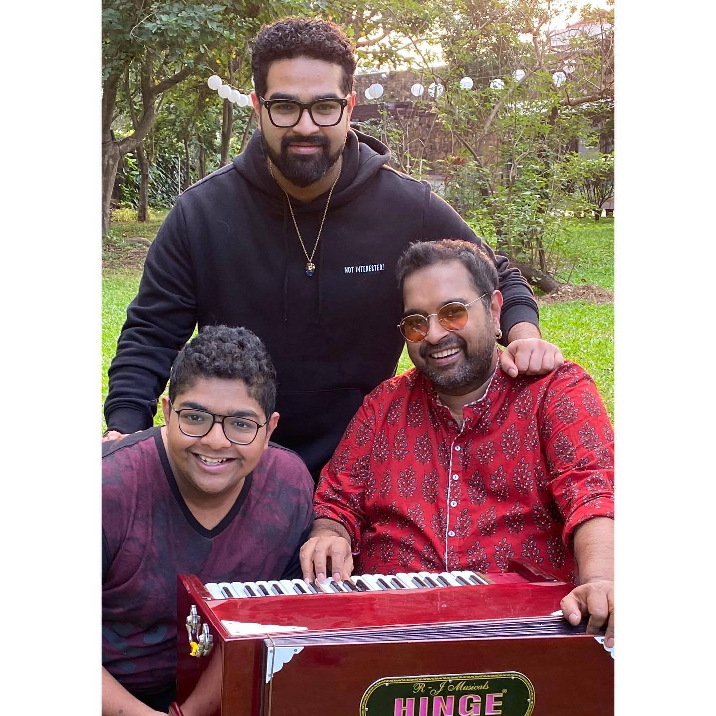 (L to R): Shivam, Siddharth and Shankar Mahadevan (L to R): Shivam, Siddharth and Shankar Mahadevan