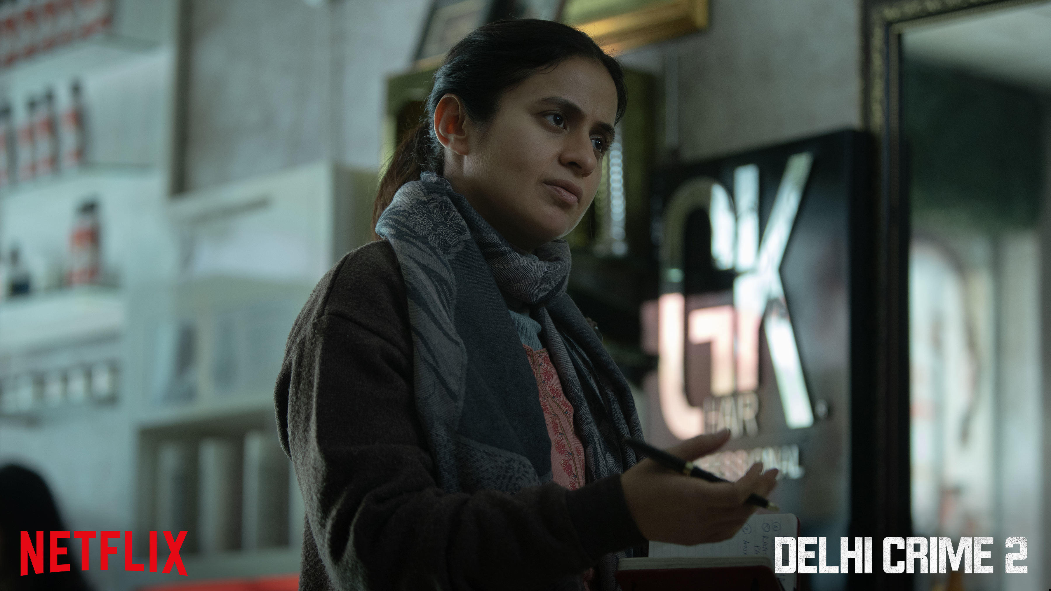 Rasika Dugal plays ACP Neeti Singh, a young IPS officer, in Delhi Crime.