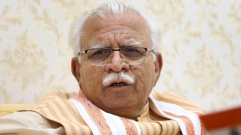 Haryana chief minister Manohar Lal Khattar. (HT File) Haryana chief minister Manohar Lal Khattar. (HT File)