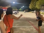 A texaas woman racially abuses a group of Indian-American women in Dallas, Screengrab from viral video
