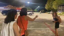 A texas woman racially abuses a group of Indian-American women in Dallas, Screengrab from viral video