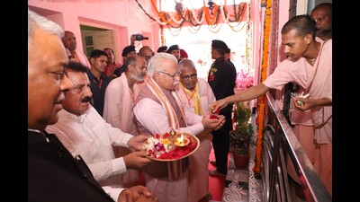 Need to inculcate cultural values among youths: CM Khattar (HT Photo)