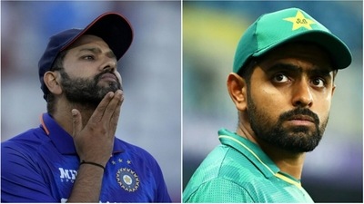 Rohit Sharma; Babar Azam (File) Rohit Sharma; Babar Azam (File)