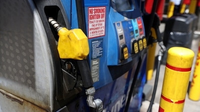 A pump is seen at a gas station. (Image for representation) (REUTERS)