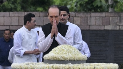 Before Bharat Jodo, you should have done Congress Jodo, Ghulam Nabi Azad's parting swipe at the Grand Old Party. (PTI) Before Bharat Jodo, you should have done Congress Jodo, Ghulam Nabi Azad's parting swipe at the Grand Old Party. (PTI)