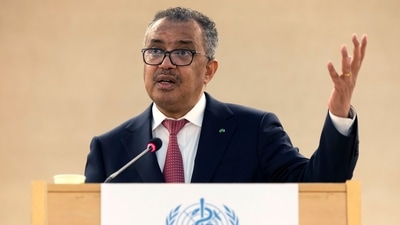 “One-third of the world's population remains unvaccinated, including two-thirds of health workers and three-quarters of older adults in low-income countries.” said WHO chief. (AP) “One-third of the world's population remains unvaccinated, including two-thirds of health workers and three-quarters of older adults in low-income countries.” said WHO chief. (AP)