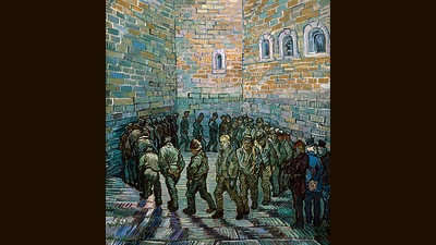 Of suffocation and claustrophobia: The Prison Courtyard (1890) by Vincent Van Gogh. (Heritage Images/Getty Images) Of suffocation and claustrophobia: The Prison Courtyard (1890) by Vincent Van Gogh. (Heritage Images/Getty Images)