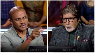 Contestant Gurudev explained some maths to Amitabh Bachchan on Kaun Banega Crorepati. Contestant Gurudev explained some maths to Amitabh Bachchan on Kaun Banega Crorepati. 