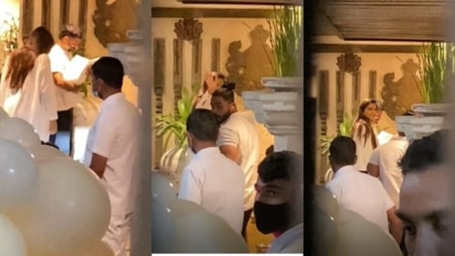 Sonam Kapoor joined them and took part in rituals as the family welcomed them. Sonam Kapoor joined them and took part in rituals as the family welcomed them.