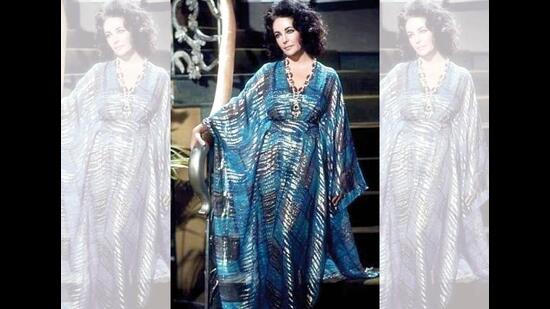 Elizabeth Taylor-inspired caftans; Hoodie and pants by Pèro; Sneakers by Onitsuka Tiger; Earrings by The Jewel Factor