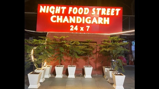 A view of the Night Food Street A view of the Night Food Street