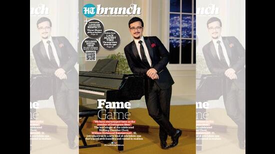 The lead singer of the Shillong Chamber Choir on the cover of HT Brunch in Jan 2021