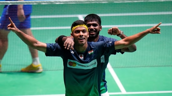 The trailblazing duo, who already have multiple ‘firsts’ in their name, added another on Friday as they became the first Indian men’s doubles pair to be assured of a medal at the World Championships by reaching the semis(AP)