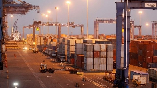 The container terminal at Mundra Port in the western Indian state of Gujarat. (REUTERS/FILE)