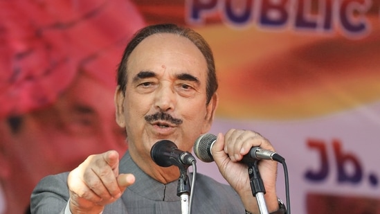 Congress veteran Ghulam Nabi Azad resigned from all party posts on Friday, August 26, 2022.(PTI)