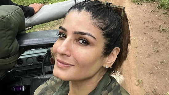 Sharing the pictures, Raveena wrote, "What a wonderful getaway! How important it is, to just spontaneously take off from the city once in a while! @tathasturesorts thank you for the fabulous food, hospitality, and amazing sightings @tathasturesorts ! @mptourism #wildlife #madhyapradeshwildlife #madhyapradeshtourism."
