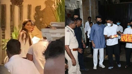 Sonam Kapoor with newborn; Anil Kapoor and Anand Ahuja distributed sweets. Sonam Kapoor with newborn; Anil Kapoor and Anand Ahuja distributed sweets.