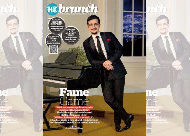 The lead singer of the Shillong Chamber Choir on the cover of HT Brunch in Jan 2021 The lead singer of the Shillong Chamber Choir on the cover of HT Brunch in Jan 2021