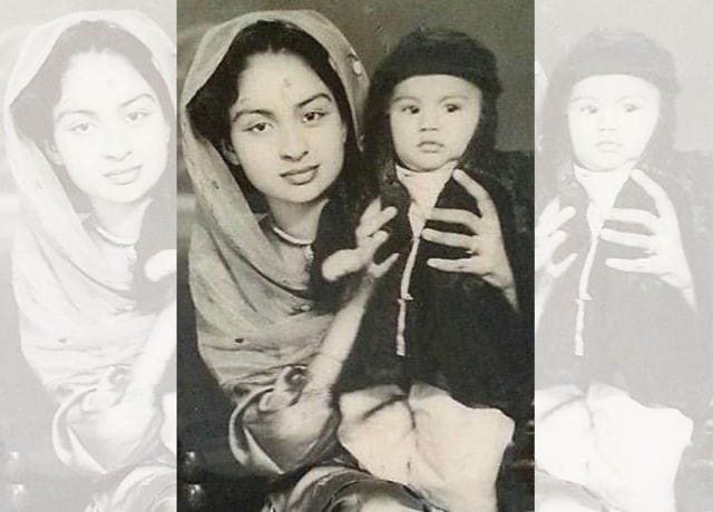 With his mother Ravinder Kaur in Phagwara, her hometown With his mother Ravinder Kaur in Phagwara, her hometown
