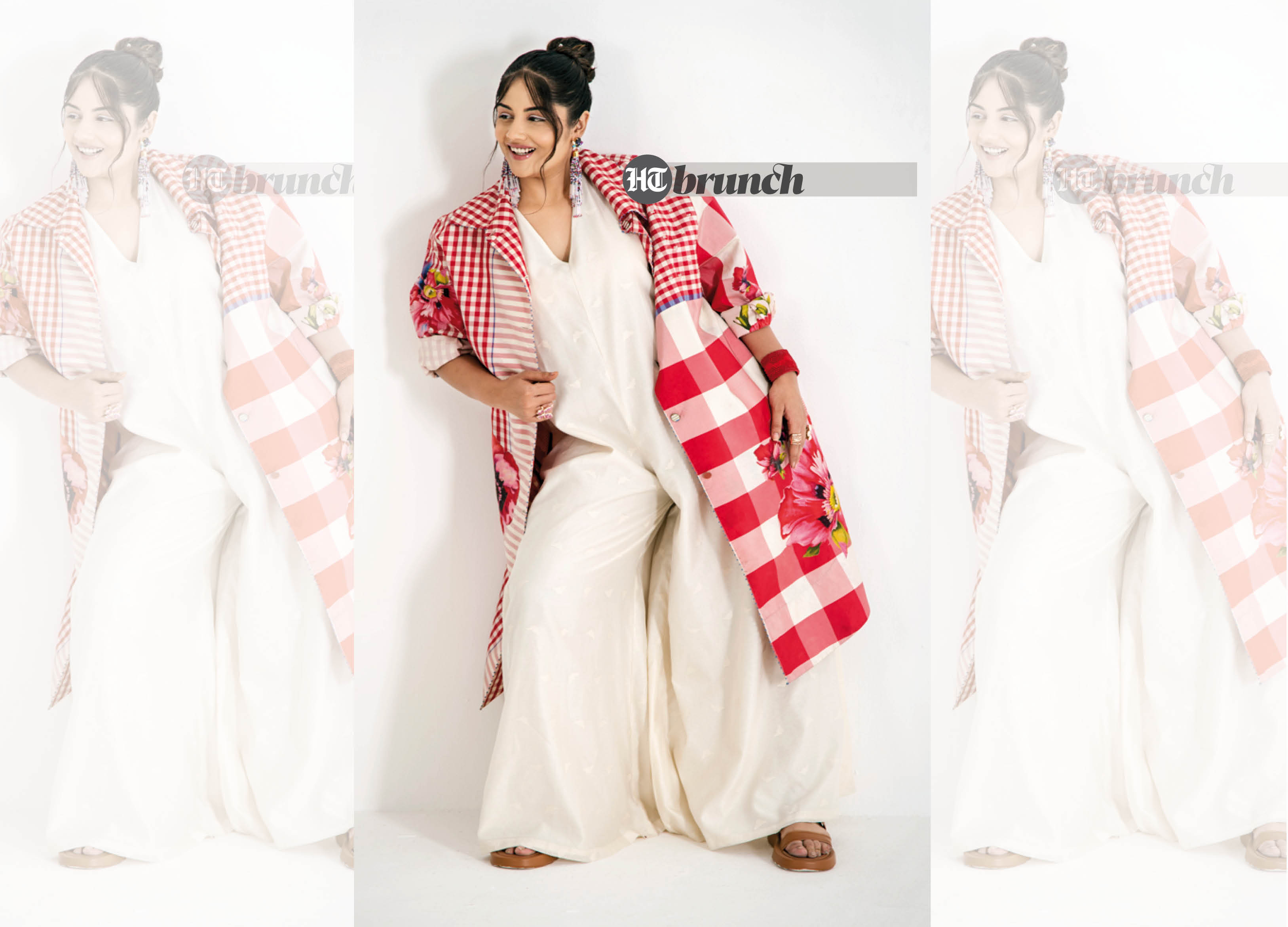If you are plus size, buy oversized jackets and shirts and style them with any of your outfits; Jumpsuit by November Noon; Overcoat by Pèro; Earrings by The Jewel Factor; Flats by Charles & Keith (Hari Nair)