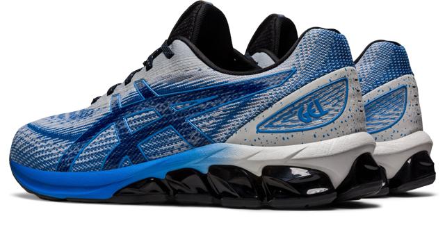 The shape of the Gel Quantum 180 VII by Asics improves impact absorption in various situations and terrains The shape of the Gel Quantum 180 VII by Asics improves impact absorption in various situations and terrains
